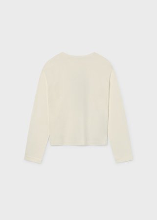 MAYORAL pikkade varrukatega t-särk, cream, cm 