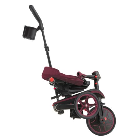 GLOBBER kokkupandav kolmerattaline jalgratas Explorer Trike Foldable 4in1, bordoo, 732-202-2 
