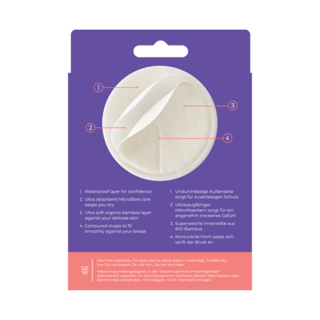 LANSINOH Pestavad Imetamispadjad - valge (4tk), 20382 20382