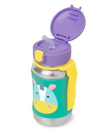 SKIP HOP kõrrega joogitops ZOO, 12m+, 350ml, unicorn, 252518 252518