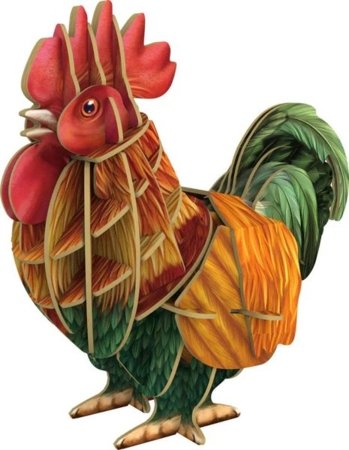 MAKEBUG 3D paberist pusle rooster, MB-D-0015 