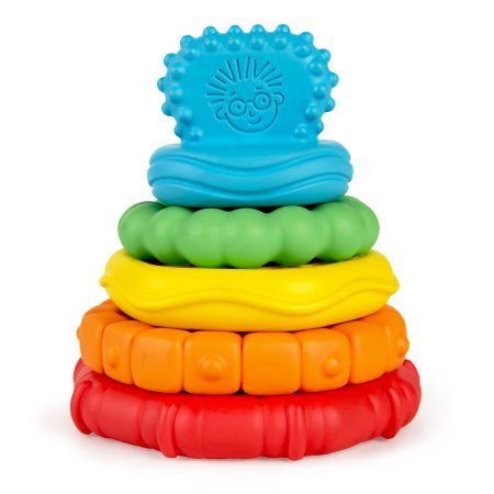 BABY EINSTEIN mitmetekstuuriliste mänguasi Stack & Teether, 12356 