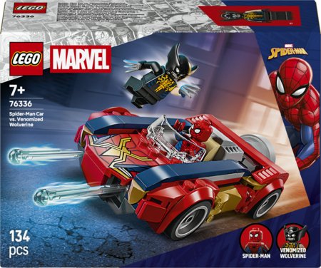 76336 LEGO® ǀ Marvel Spider-Mani auto vs. mürgine Wolverine 