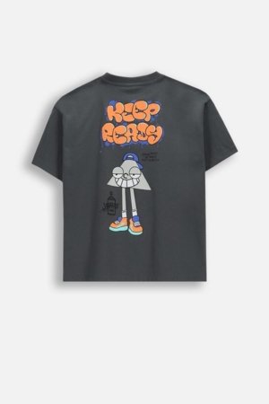 COCCODRILLO lühikeste varrukatega t-särk, hallid, WC6143202RBJ-020-146, 146 cm 