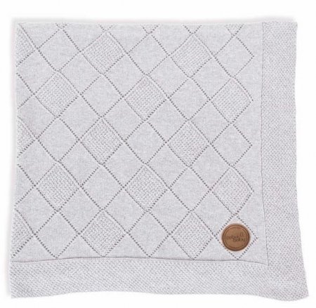 CEBA pleed RICE STITCH, 90x90cm, light grey, W-812-118-261 W-812-118-261