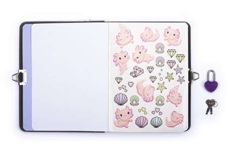 DREAM POP lukuga päeviku komplekt - aksolotl, K30286-33015 