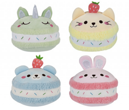 Plüüsist loomakujuline makroon, 23cm, assortii, 456333 