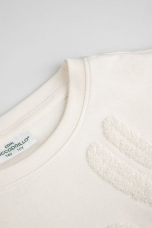COCCODRILLO pikkade varrukatega t-särk, beež, WC6143103FGJ-002-152, 152 suurus 