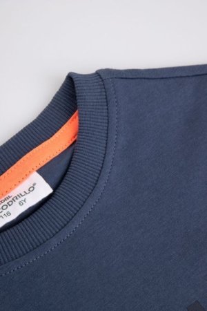 COCCODRILLO lühikeste varrukatega t-särk, sinised, cm 