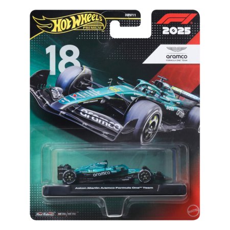 HOT WHEELS 1:64 Premium F1 Aston Martin Lance Stroll auto nr 18, JKD87 
