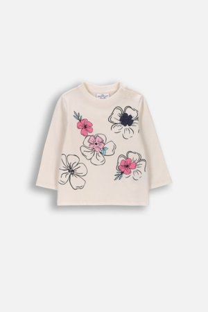 COCCODRILLO pikkade varrukatega t-särk, beež, suurus 