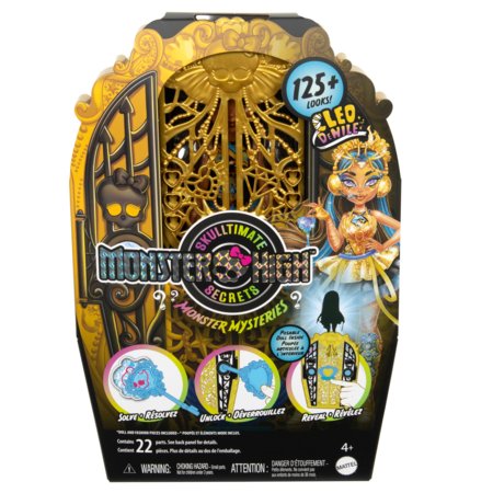 MONSTER HIGH müstiliste koletiste kirstukapi üllatusnukk Cleo, HXH86 