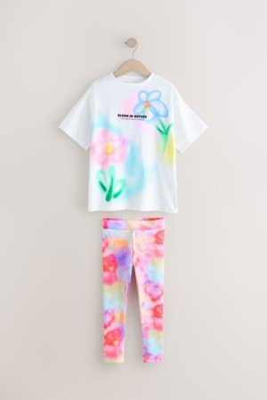 NEXT lühikeste varrukatega särk ja retuusid, E89369 