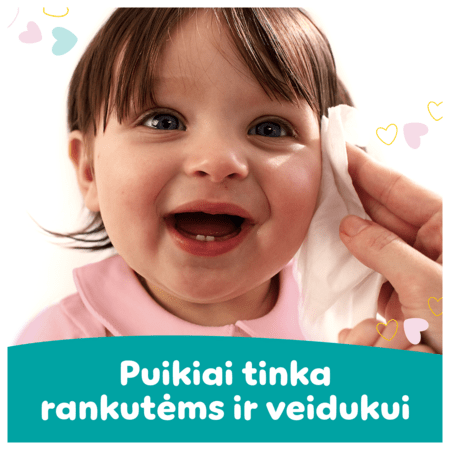 PAMPERS niisked salvrätikud SENSITIVE, 52 tk. 