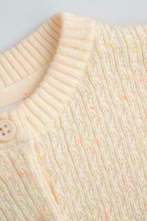 COCCODRILLO nööpidega kampsun DREAM DIARIES GIRL NEWBORN, kreemjas, WC5172201DGN-003-086, 86 cm 