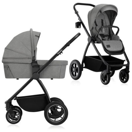 LIONELO universaalne käru MERIL 2in1, Grey stone 