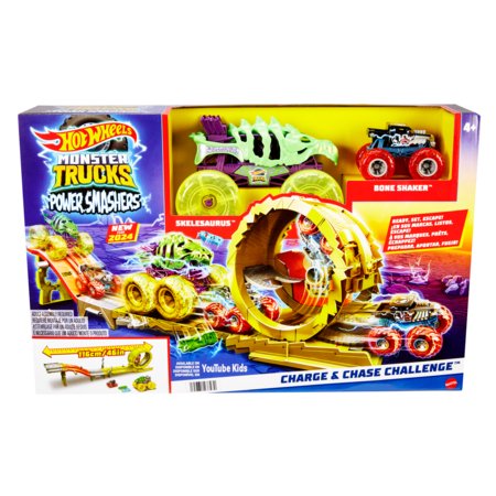 HOT WHEELS Monster Truck Skeletosauruse võitlusrada, HXT05 