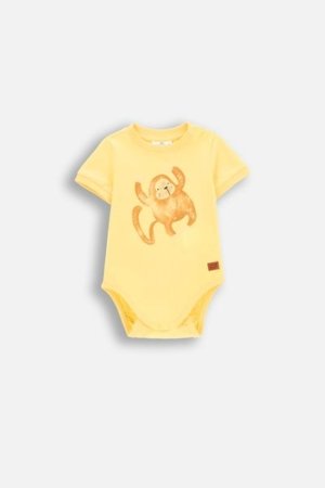 COCCODRILLO pikkade varrukatega beež särk SAGE TIME BOY NEWBORN, kollane, WC5112201SBN-004-080, 80 cm 