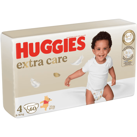 HUGGIES mähkmed EXTRA CARE 4, 8-16kg, 60 tk., 2590061 2590061