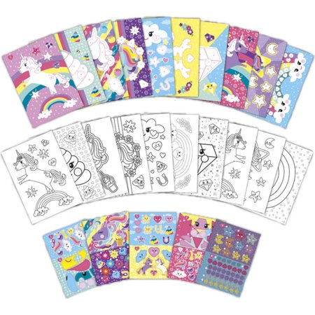 TOTUM loominguline kleebistamise raamat numbrite järgi Unicorn, 72008 