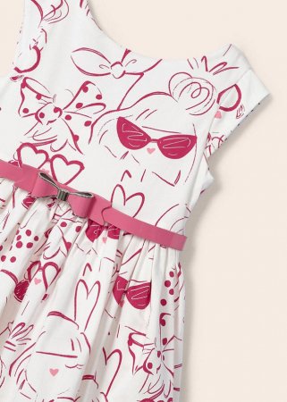 MAYORAL varrukateta kleit ja vööga 6C, natural, 3921-34 3921-34