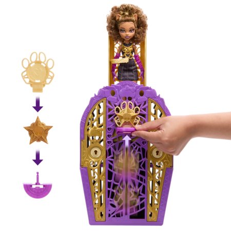 MONSTER HIGH Koljetud saladused – Hauntlywood sari: Clawdeen Wolf, JBG80 