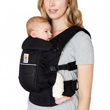 ERGOBABY kõhukott ADAPT SOFTFLEX, Mesh, onyx black, BCASFMONYX BCASFMONYX