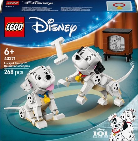 43271 LEGO® Disney™ Specials Lucky ja Penny 101 dalmaatsia koera kutsikat 