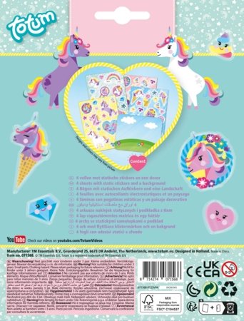 TOTUM akna kleebised Unicorn, 71568 