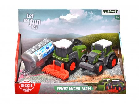 SIMBA DICKIE TOYS traktorite komplekt Fendt Micro Team assortii, 203732001 203732001