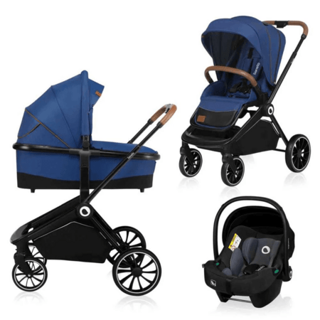 LIONELO universaalne käru MIKA 3in1, Blue navy, LO-MIKA 3IN1 