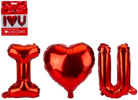 LOVE YOU MORE õhupall I Love You 40cm., 737146 