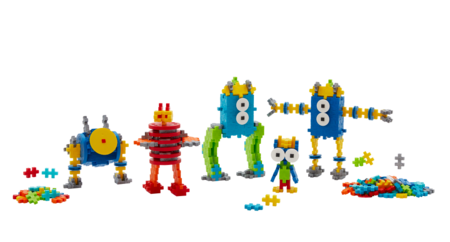 PLUS PLUS konstruktor Learn to Build - robotid, 3963 