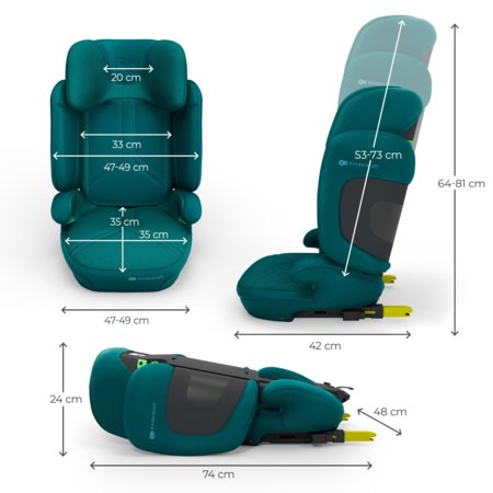 KINDERKRAFT turvatool XPAND 2 PRO, 100-150 cm., Green, KCXPPR02GRE0000 