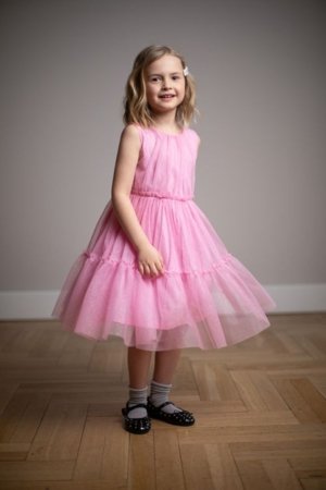 COCCODRILLO varrukateta kleit, roosa, WC6128304EJG-007-134, 134 suurus 