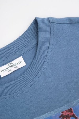 COCCODRILLO lühikeste varrukatega särk EVERYDAY BOY C, sinine, WC5143202VBC-014-164, 164 cm 