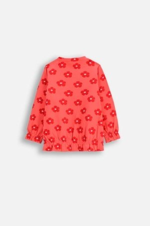 COCCODRILLO pikkade varrukatega särk NOSTALGIC MEADOW GIRL NEWBORN, roosa, WC5143101NGN-025-086, 86 cm 