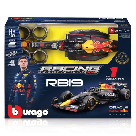 BBURAGO 1:24 kokkupandav auto mudel F1 Oracle Red Bull Racing RB19, 18-28507 