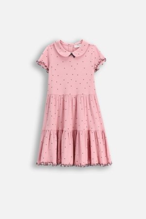 COCCODRILLO lühikeste varrukatega kleit, roosa, WC6129201HGK-007-122, 122 cm 