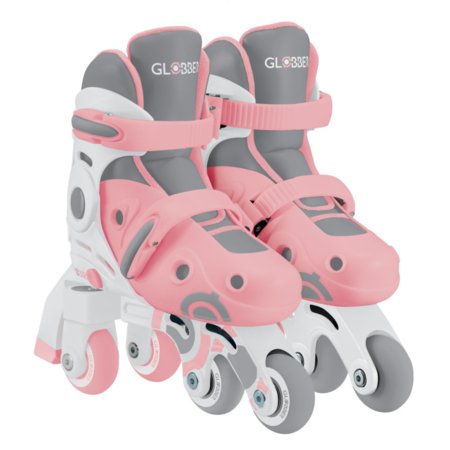 GLOBBER rulluisud Learning Skates 2 in 1, suurus 30–33, pastellroosad, 783-210 