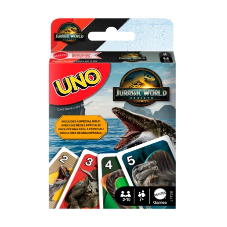 MATTEL GAMES UNO kaardid Jurassic World 4, JFT28 