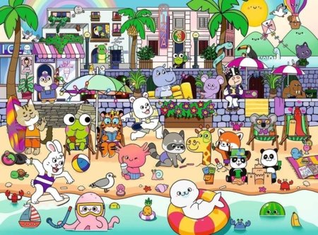 RAVENSBURGER PUZZLE pusle Kawaii rannik, 150 tk, 12001704 2 