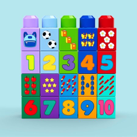 MEGA BLOKS Build & Count buss, JKG34 