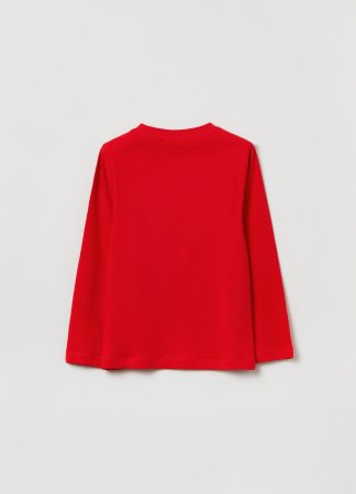 OVS BOY3-10Y T-SHIRT L/S 2M 9-10 RED 001820604 001820604