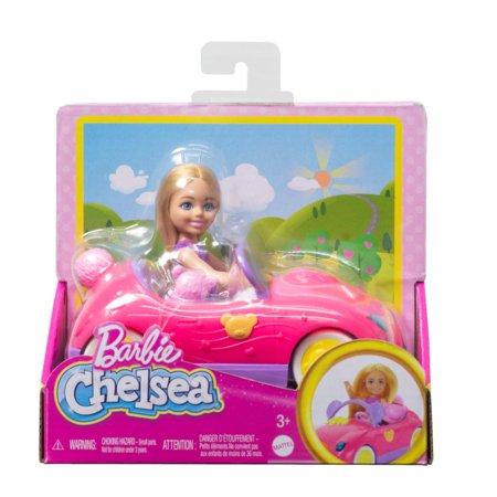 BARBIE Club Chelsea ja karu auto, HXN05 