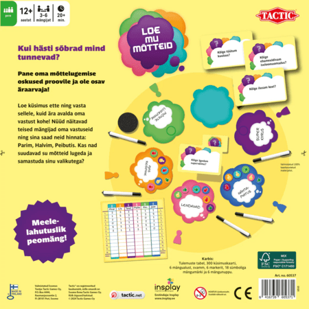 TACTIC lauamäng Loe mu mõtteid EE, 60537T 