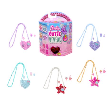 BARBIE Cutie Reveal Holiday Fun purse  assort., HKR33 HKR33