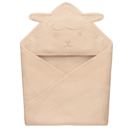 LIONELO musliinist rätik, 80x80, Beige sand, LO-MUSLIN  