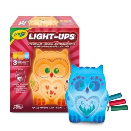CRAYOLA värvitav valguslamp Light-Ups Öökull, 74-7850 