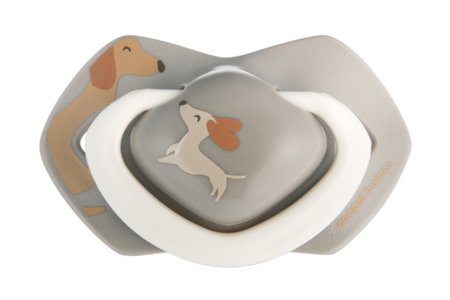 CANPOL BABIES silikoonist sümmeetrilised lutid Light Touch DOGS, 0-6m,  2 tk.,  22/670 